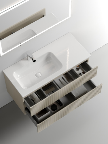 Тумба под раковину Sancos SNOB T SNT100LCE 99,5х44,5х50 настенная - фото 5
